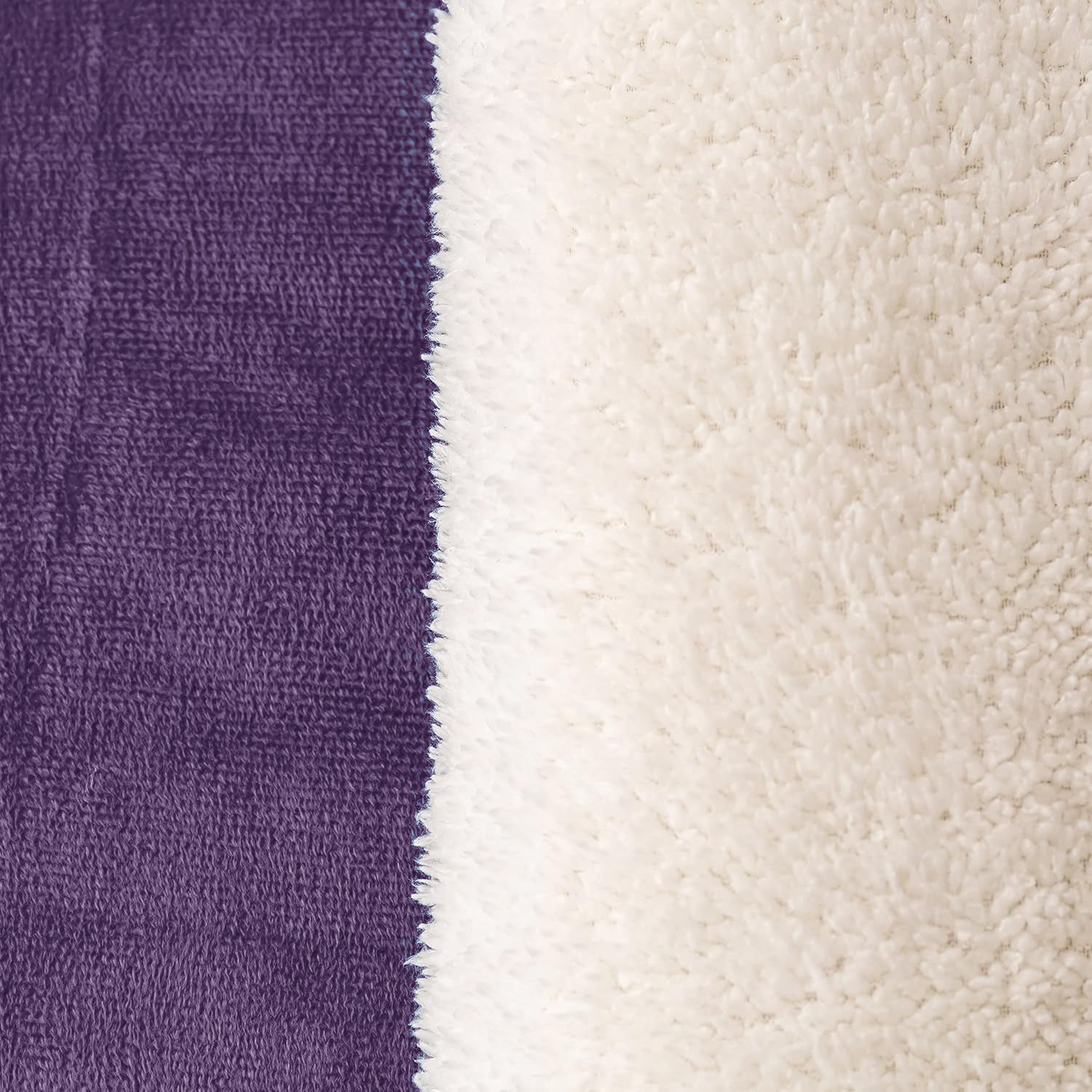 Purple - Sherpa Fleece Comforter – King Size (220 x 230 cm)